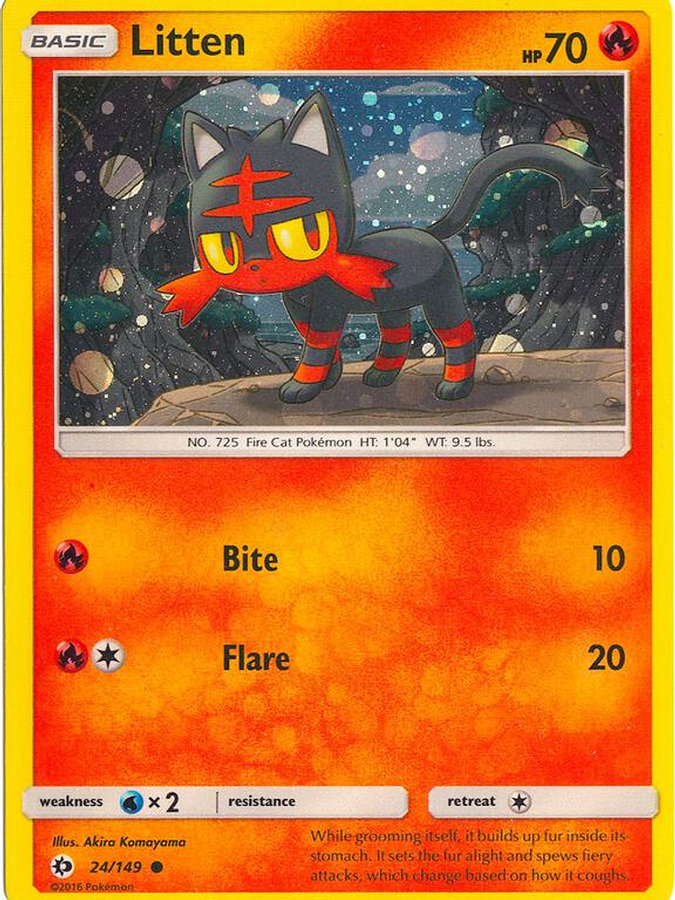 Litten - 24/149 (Cosmos Holo) #024 1