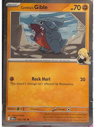 Cynthia's Gible (Cosmos Holo) #102