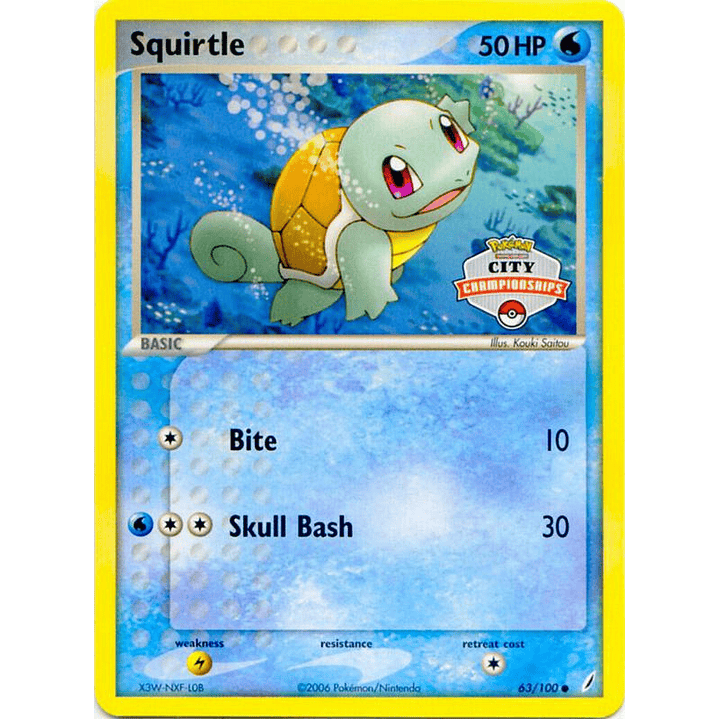 Squirtle - 63/100 (City Championships) #063 1