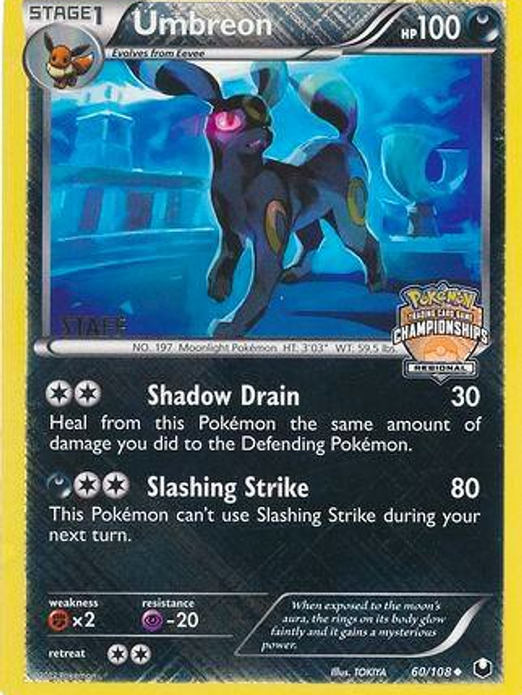 Umbreon - 60/108 (Regional Championships) [Staff] #060 1