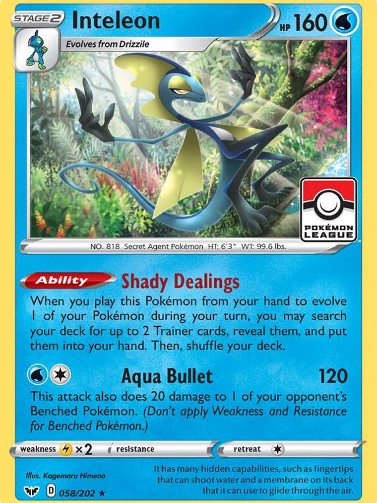 Inteleon (Pokemon League) #058 1