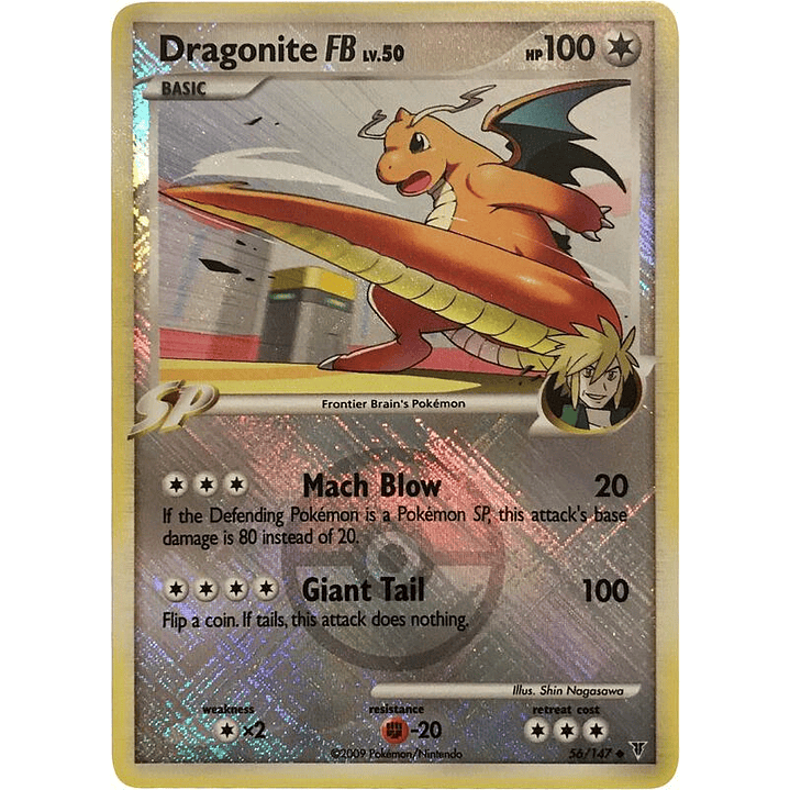 Dragonite FB - 56/147 (League Promo) #056 1