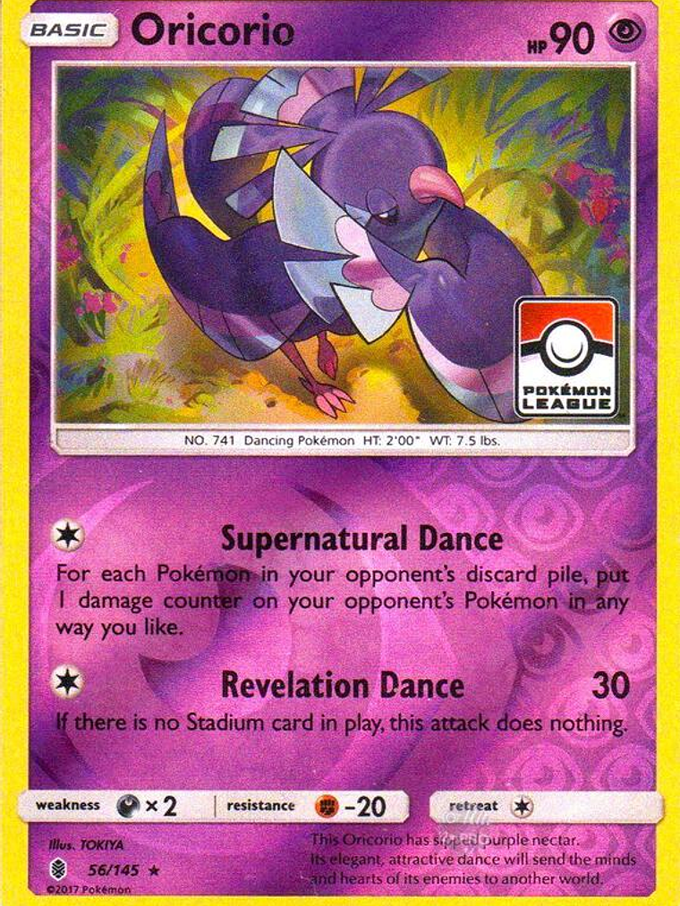 Oricorio - 56/145 (Pokemon League) #056 1