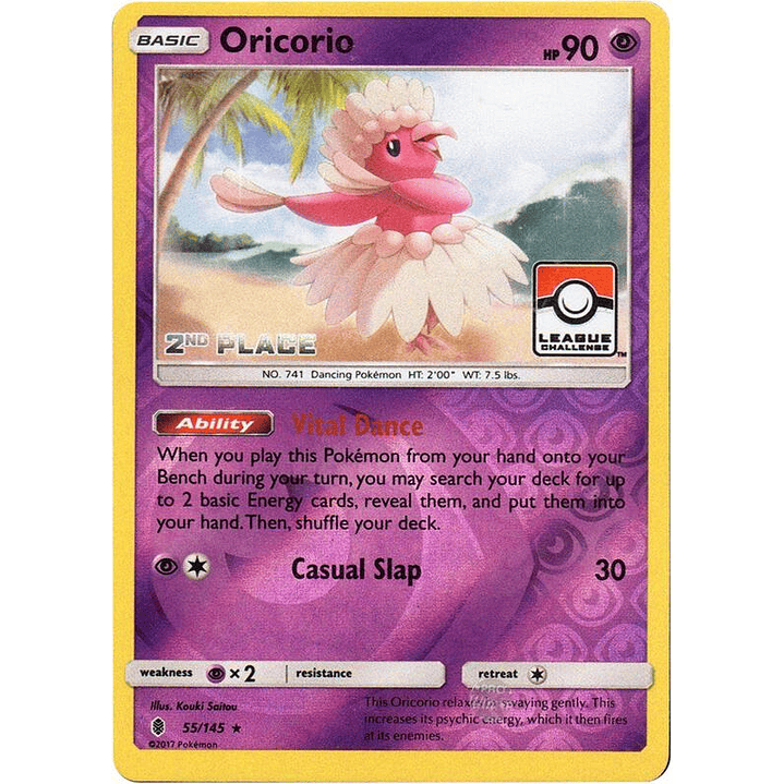 Oricorio - 55/145 (League Challenge) [2nd Place] #055 1