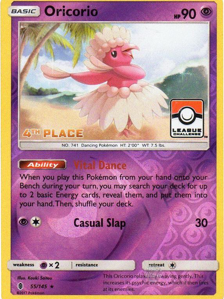 Oricorio - 55/145 (League Challenge) [4th Place] #055 1