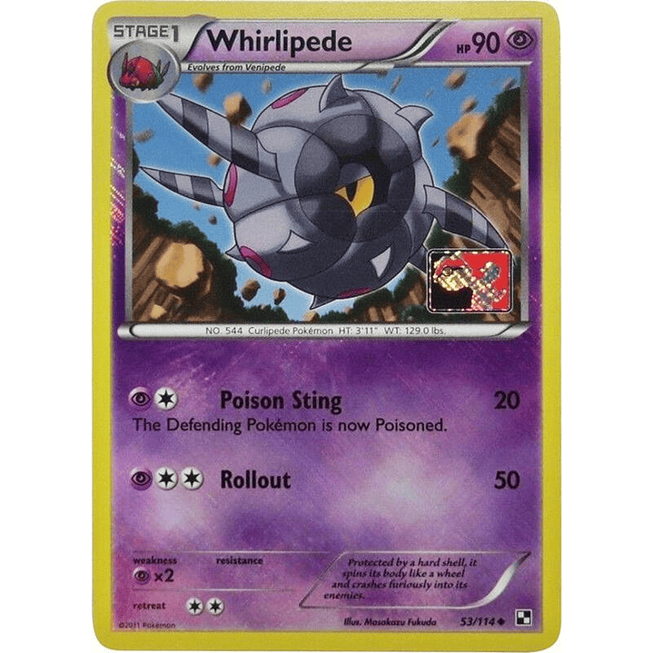 Whirlipede - 53/114 (League Promo) #053 1