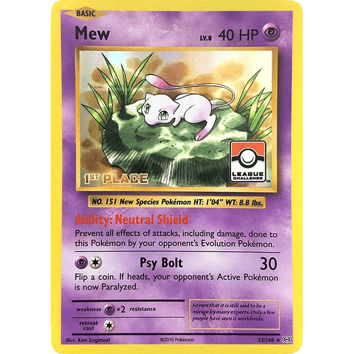 Mew - 53/108 (League Challenge) [1st Place] #053 1