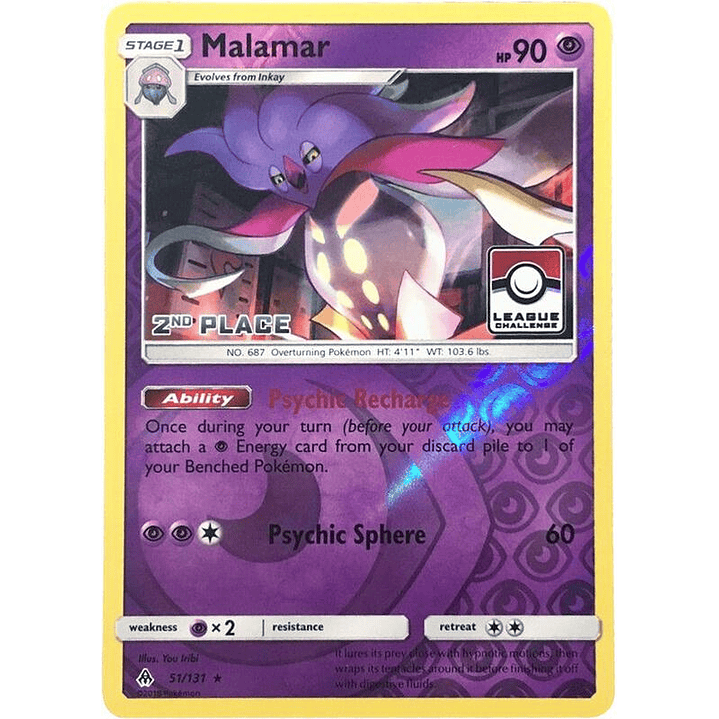 Malamar - 51/131 (League Challenge) [2nd Place] #051 1