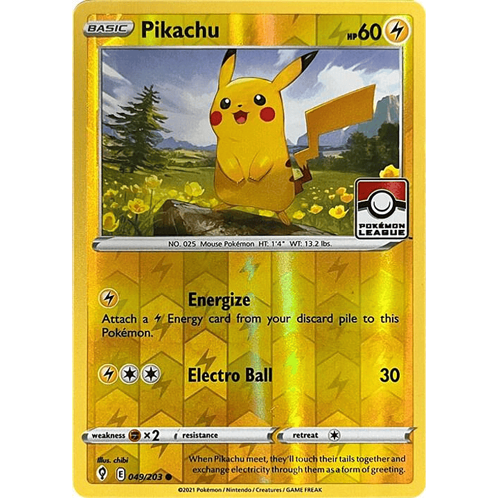 Pikachu - 049/203 (Pokemon League) #049 1