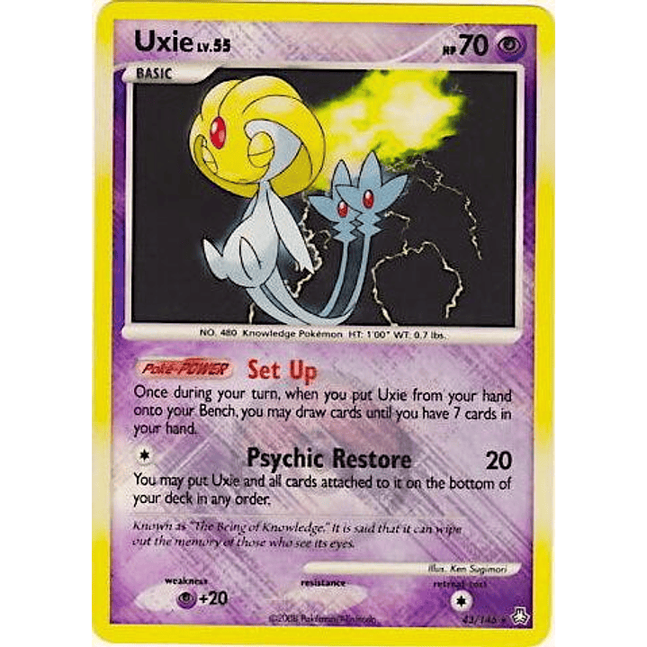 Uxie - 43/146 (League Promo) #043 1