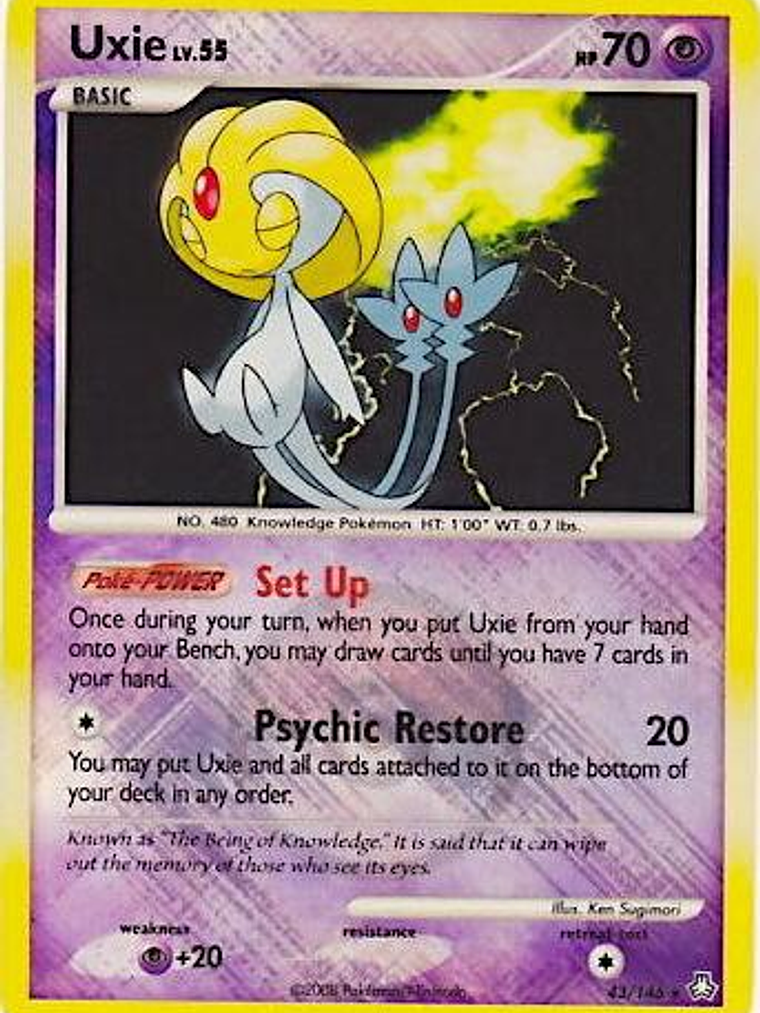 Uxie - 43/146 (League Promo) #043 1