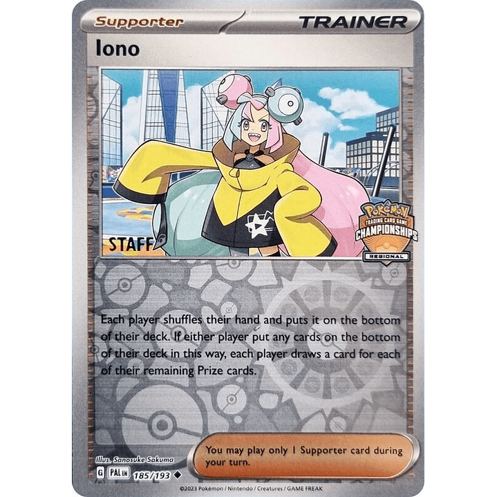 Iono - 185/193 (Regional Championships) [Staff] #185 1