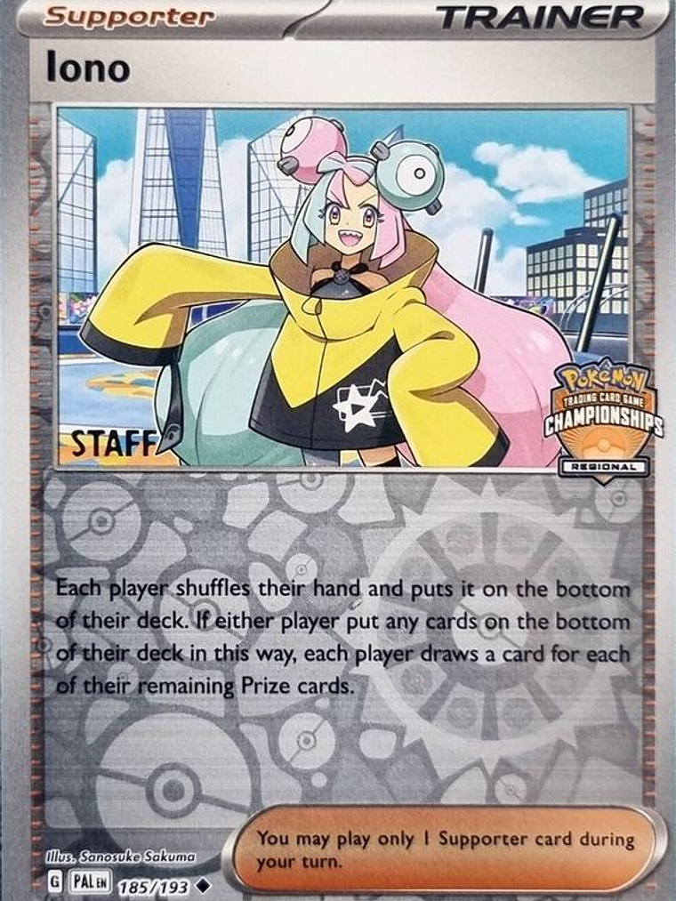 Iono - 185/193 (Regional Championships) [Staff] #185 1