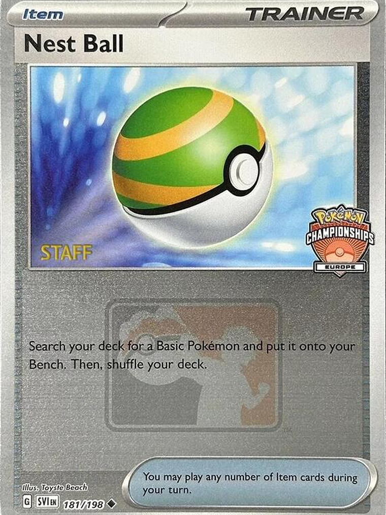 Nest Ball - 181/198 (Europe Championships) [Staff] #181 1