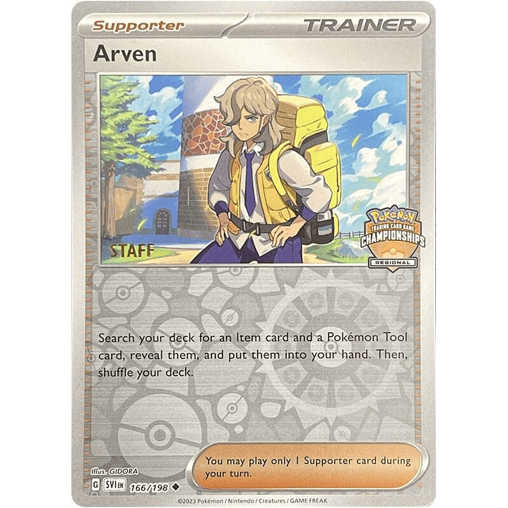 Arven - 166/198 (Regional Championships) [Staff] #166 1
