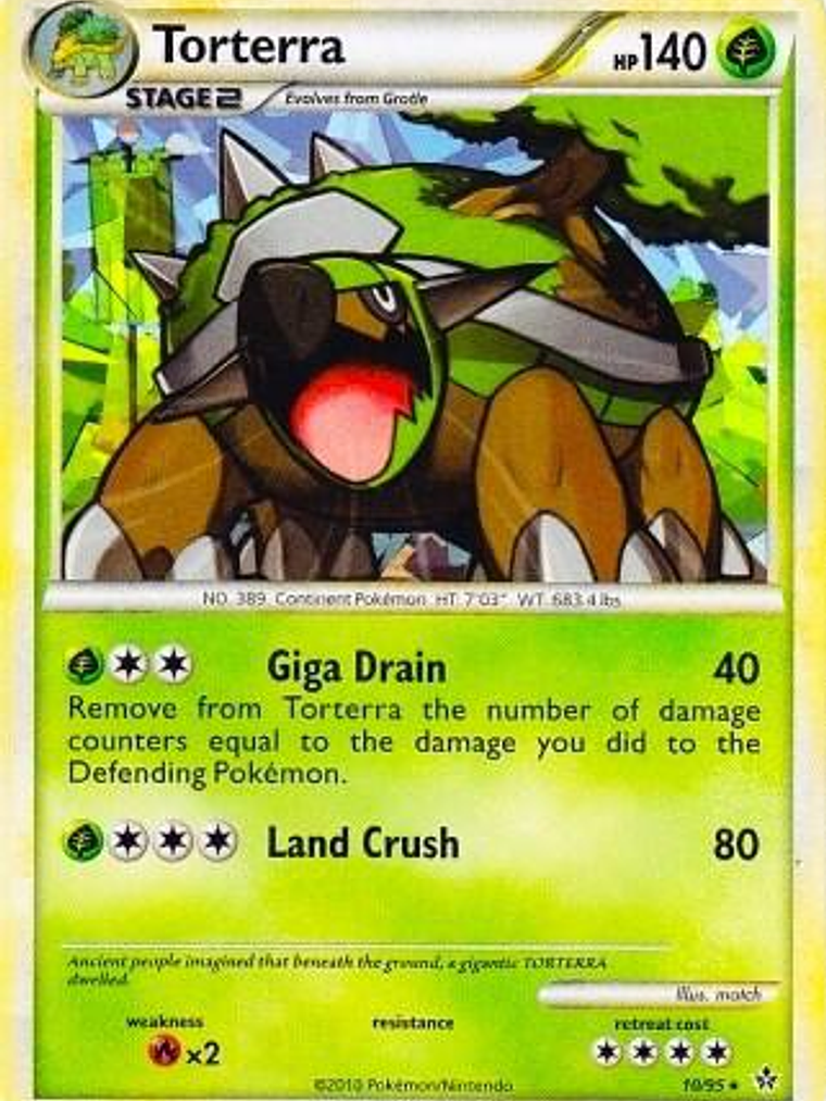 Torterra - 10/95 (Cracked Ice Holo) #010 1
