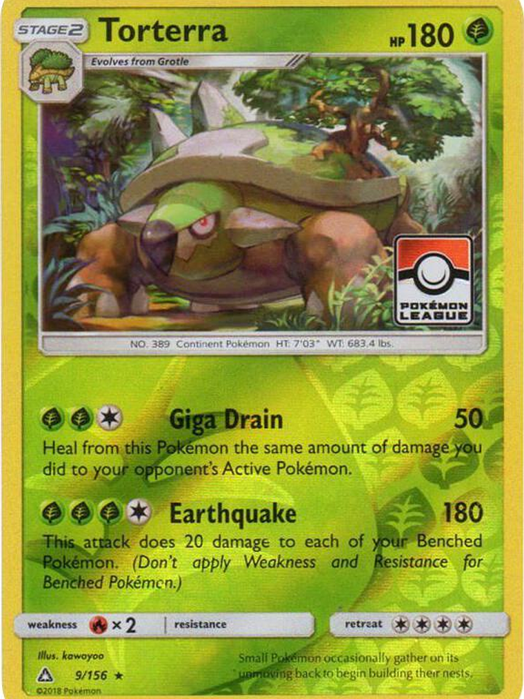 Torterra - 9/156 (Pokemon League) #009 1