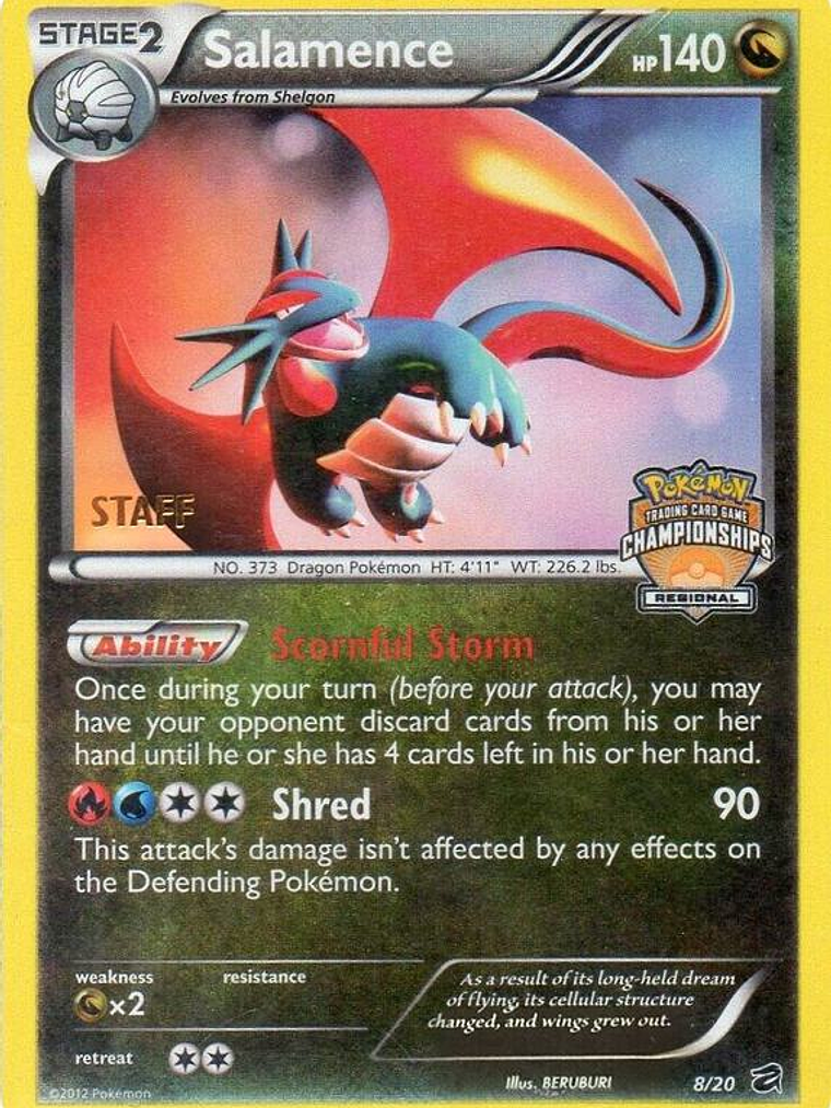 Salamence - 8/20 (Regional Championships) [Staff] #008 1