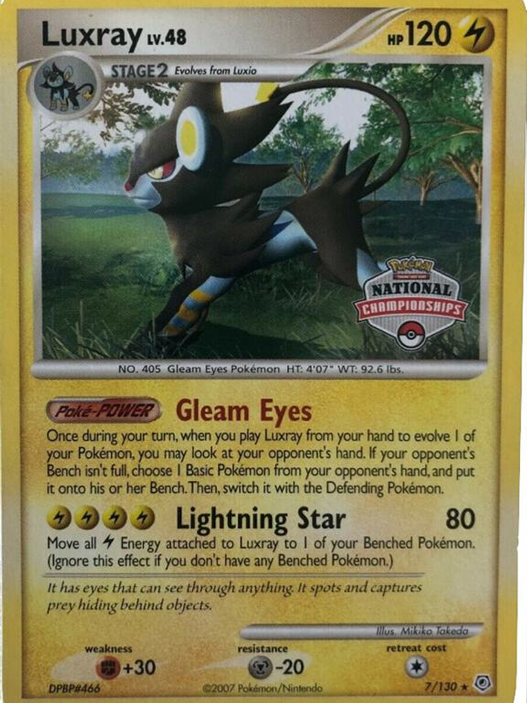 Luxray - 7/130 (National Championships) #007 1