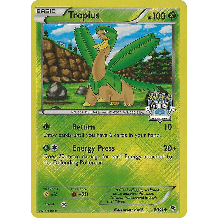 Tropius - 5/101 (National Championships) #005 1