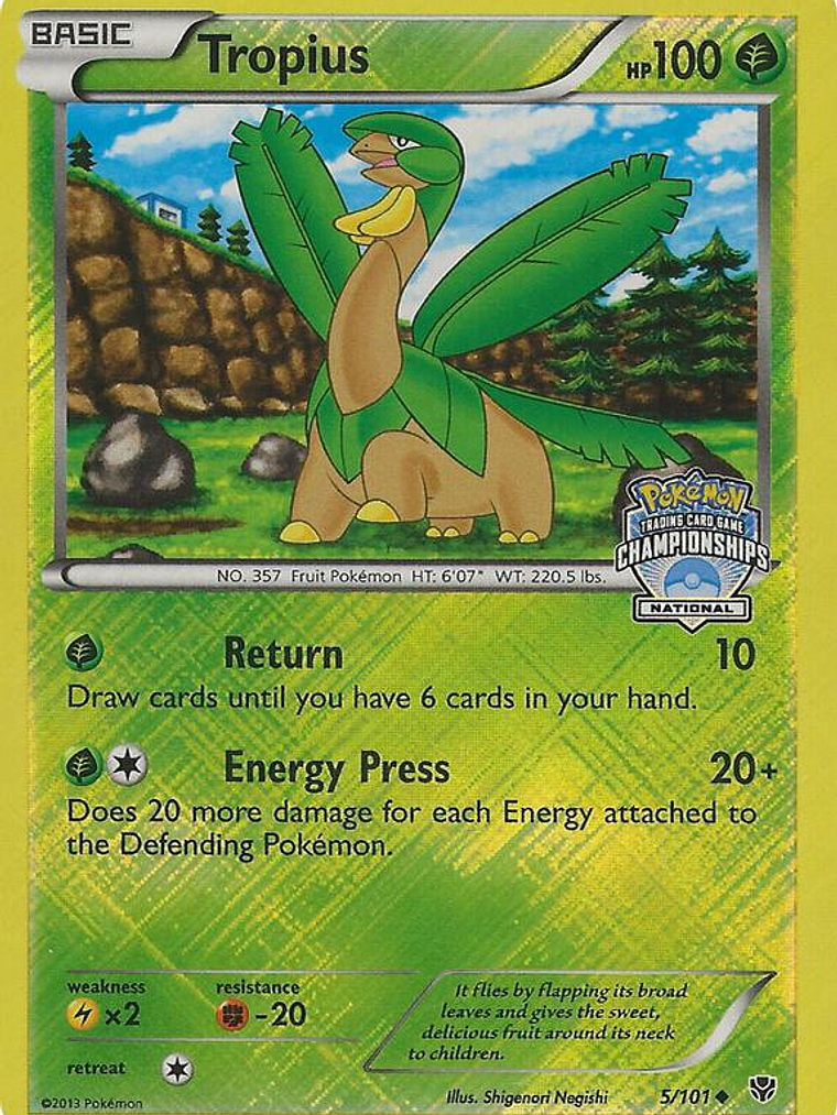 Tropius - 5/101 (National Championships) #005 1