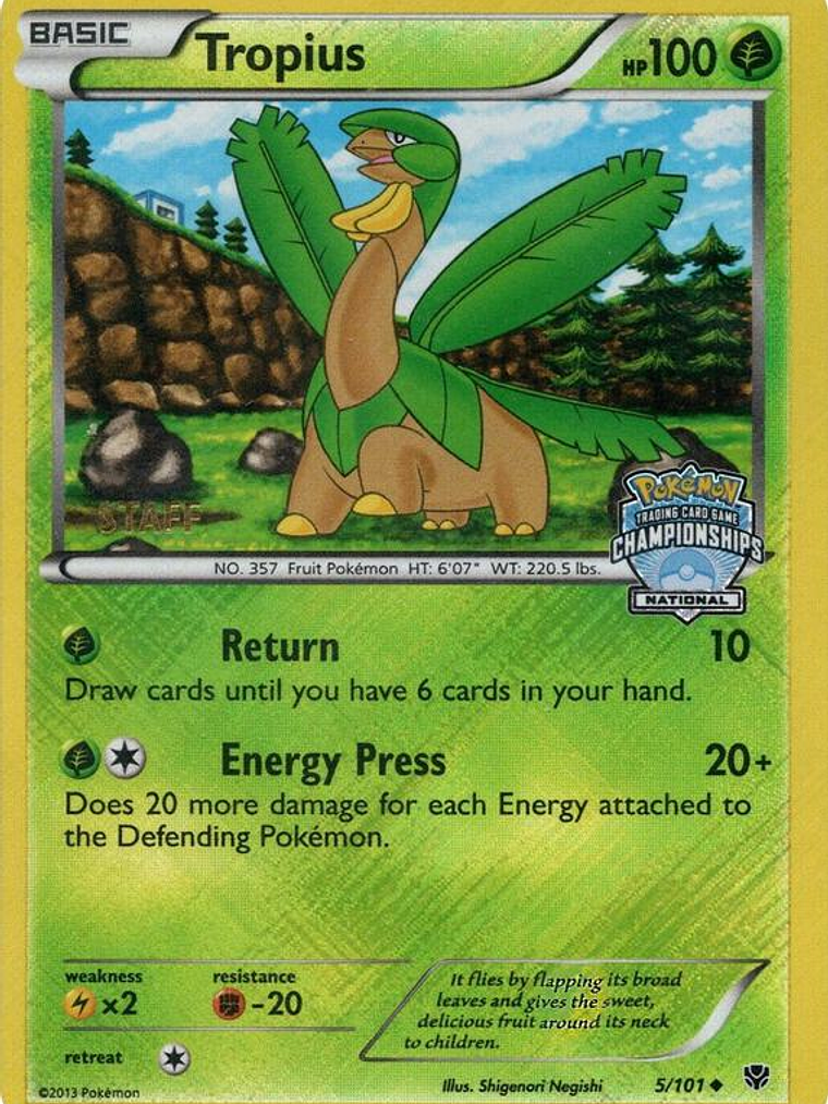 Tropius - 5/101 (National Championships) [Staff] #005 1