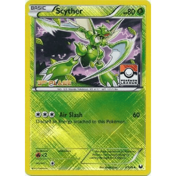 Scyther - 4/108 (Pokemon League) [3rd Place] #004 1