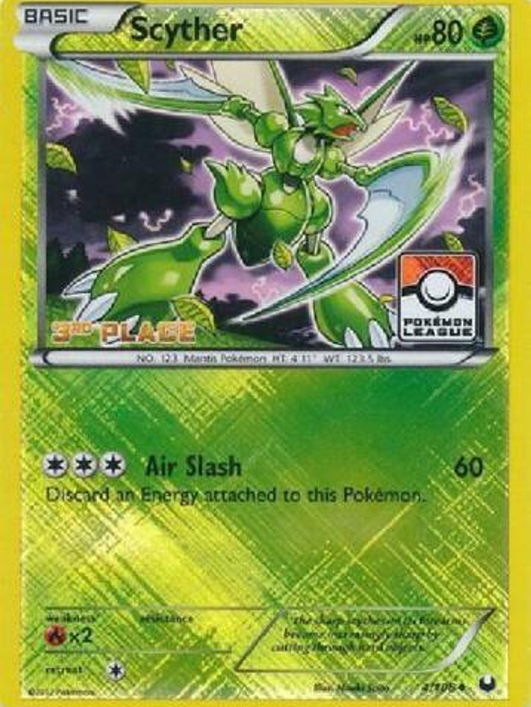 Scyther - 4/108 (Pokemon League) [3rd Place] #004 1