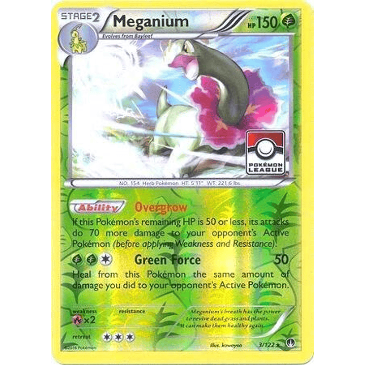 Meganium - 3/122 (Pokemon League) #003 1