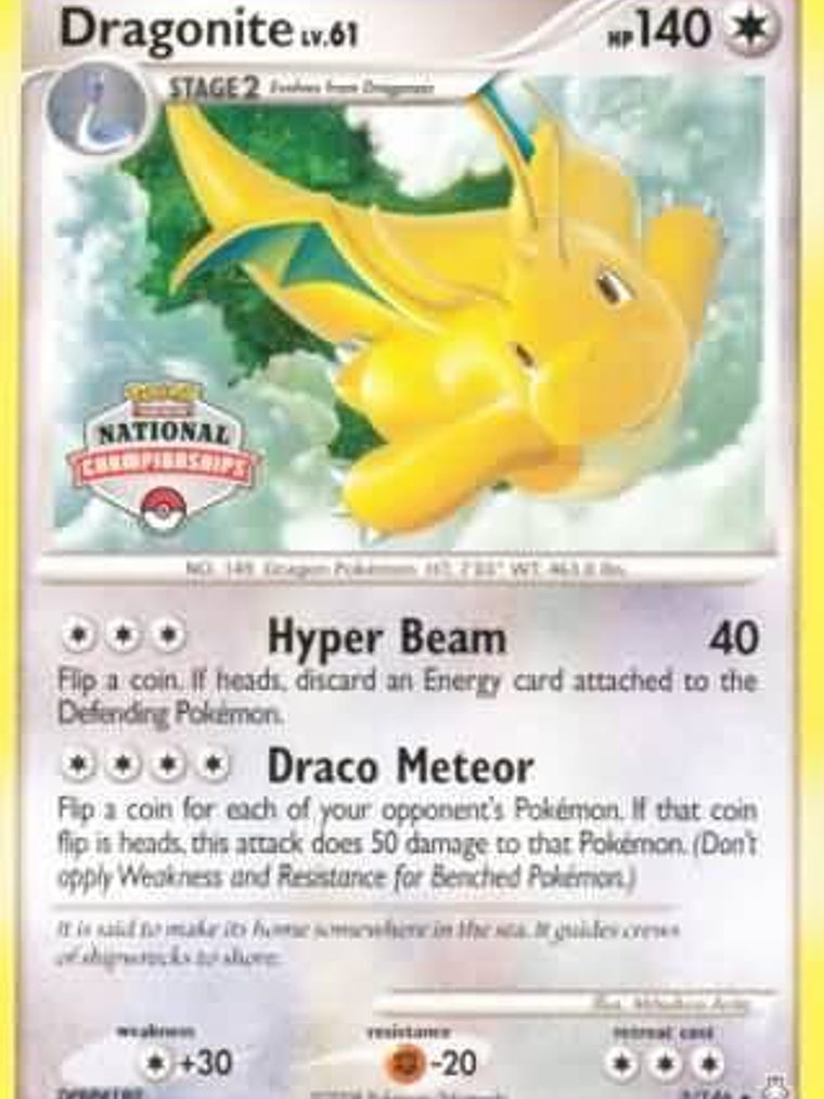 Dragonite - 2/146 (National Championships) #002 1