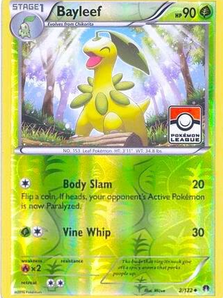 Bayleef - 2/122 (Pokemon League) #002 1