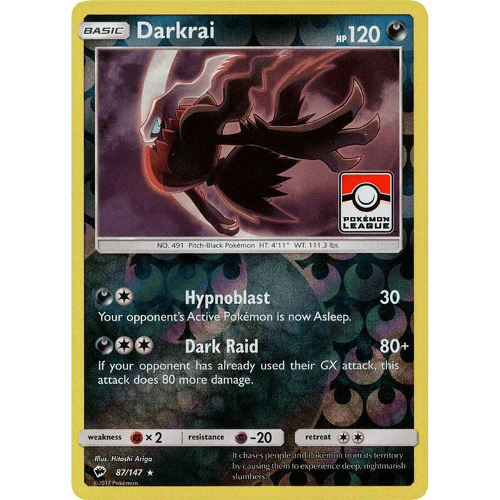 Darkrai - 87/147 (Pokemon League) #087 1