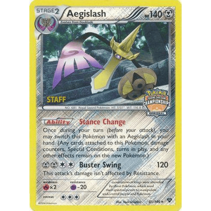 Aegislash - 85/146 (Regional Championships) [Staff] #085 1