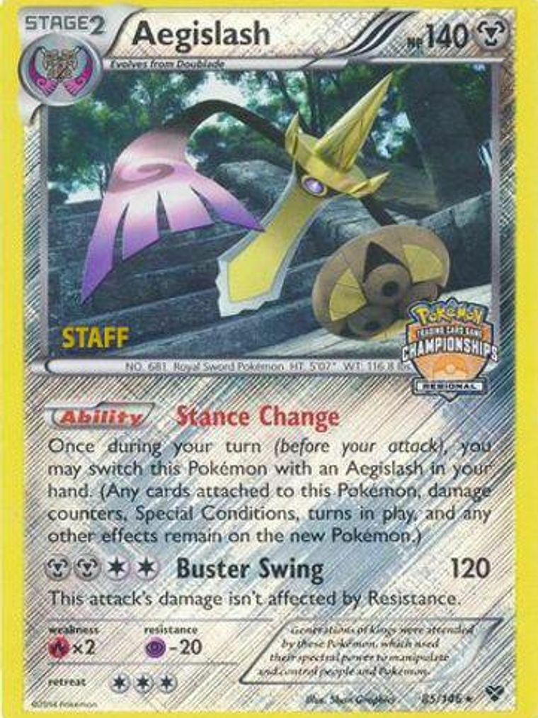 Aegislash - 85/146 (Regional Championships) [Staff] #085 1
