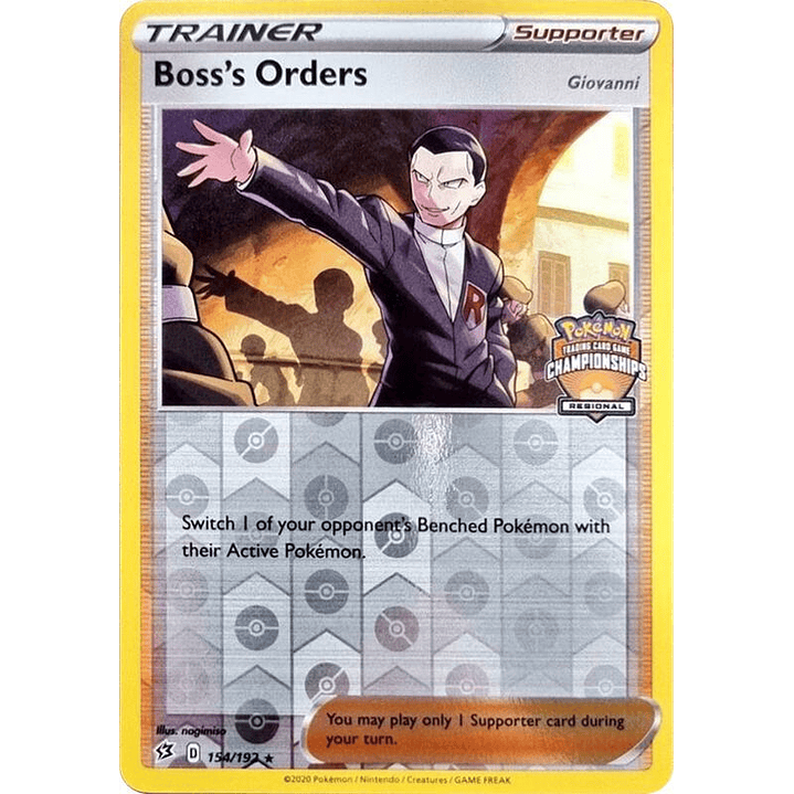 Boss's Orders - 154/192 (Regional Championships) #154 1