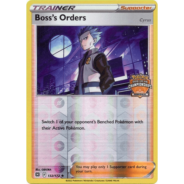 Boss's Orders - 132/172 (Regional Championships) #132 1