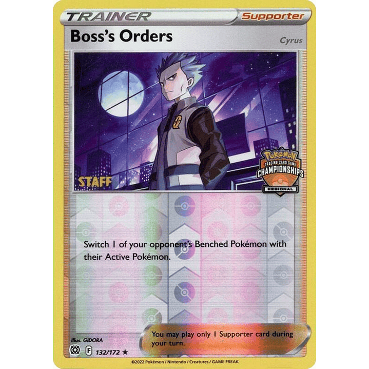 Boss's Orders - 132/172 (Regional Championships) [Staff] #132 1