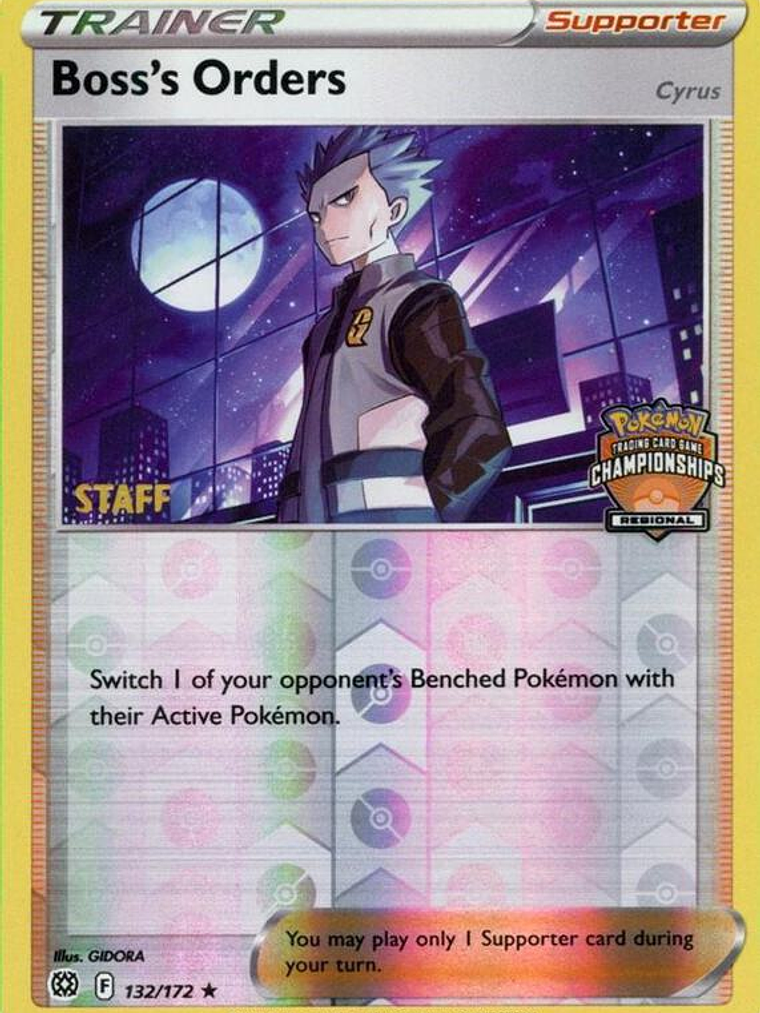 Boss's Orders - 132/172 (Regional Championships) [Staff] #132 1