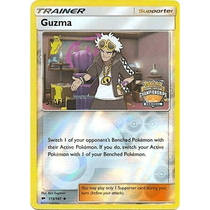 Guzma - 115/147 (Regional Championships) [Staff] #115 1