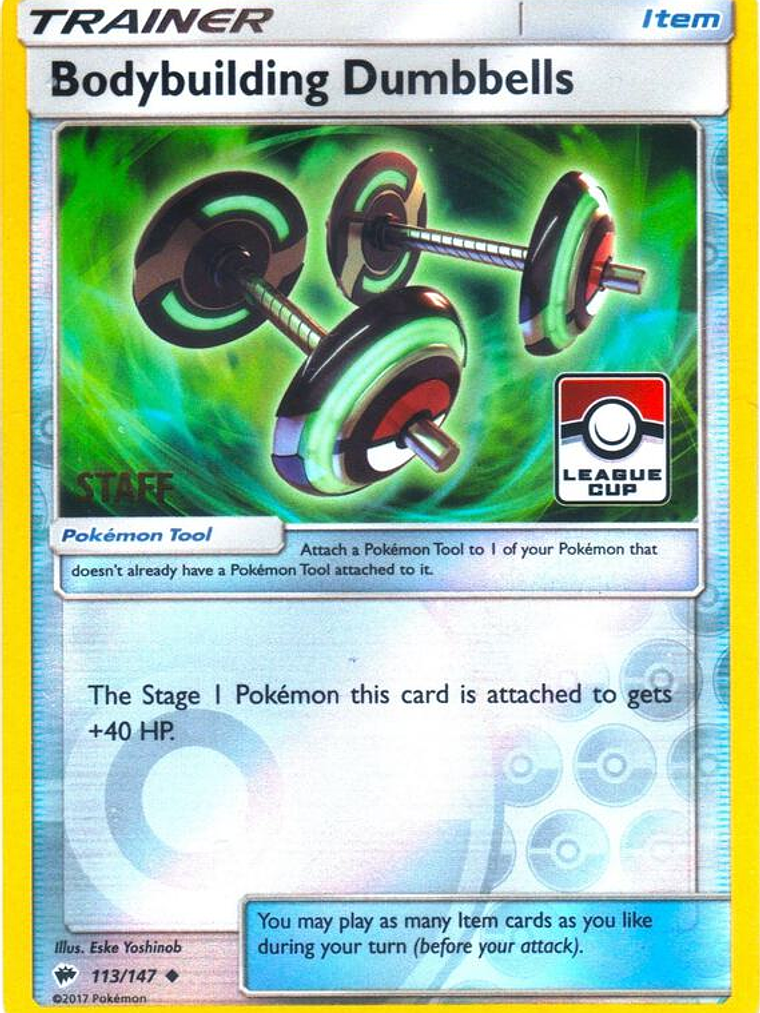 Bodybuilding Dumbbells - 113/147 (League Cup) [Staff] #113 1