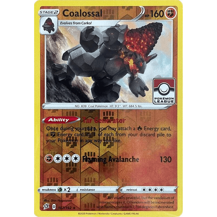 Coalossal - 107/192 (League Promo) #107 1