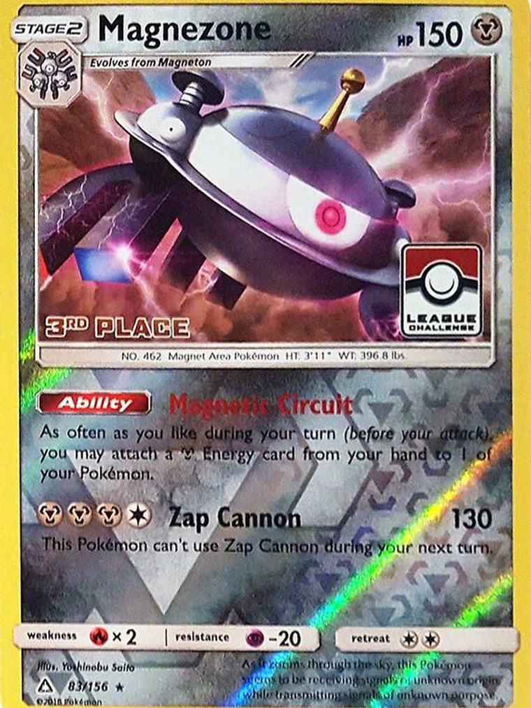 Magnezone - 83/156 (League Challenge) [3rd Place] #083 1