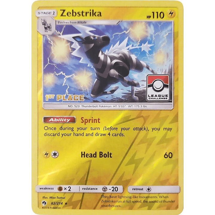 Zebstrika - 82/214 (League Challenge) [1st Place] #082 1