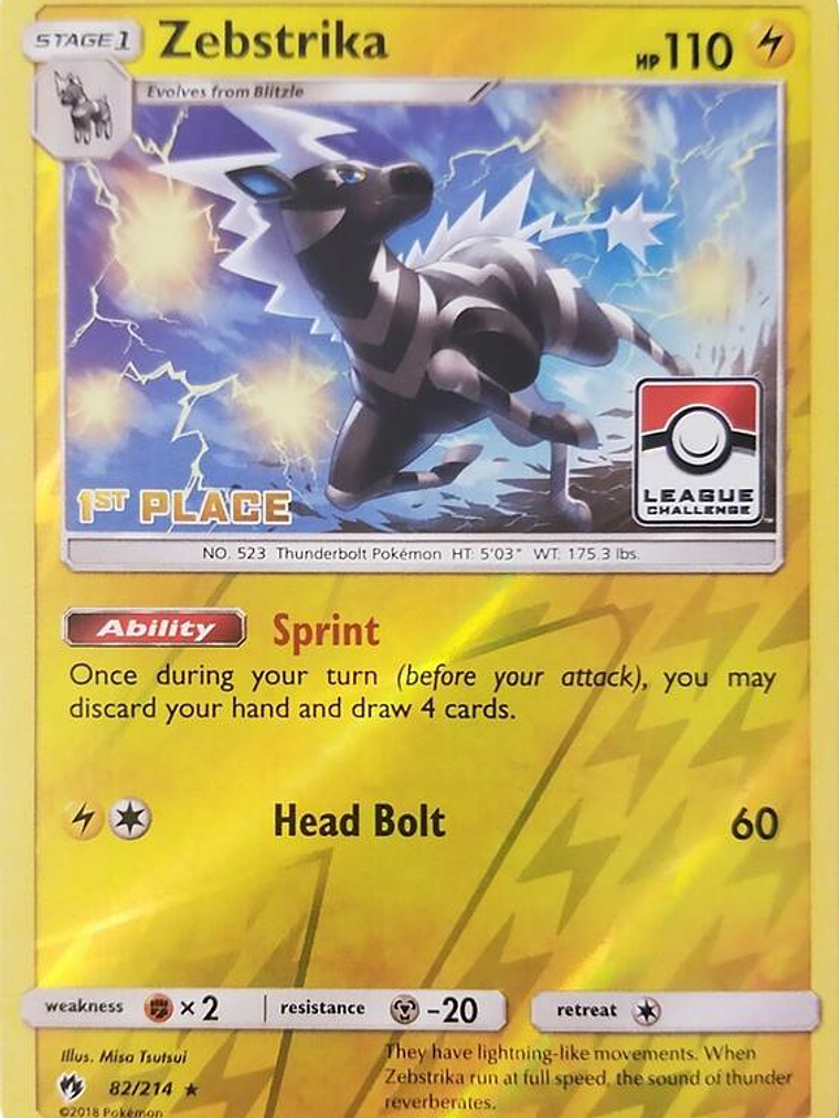 Zebstrika - 82/214 (League Challenge) [1st Place] #082 1