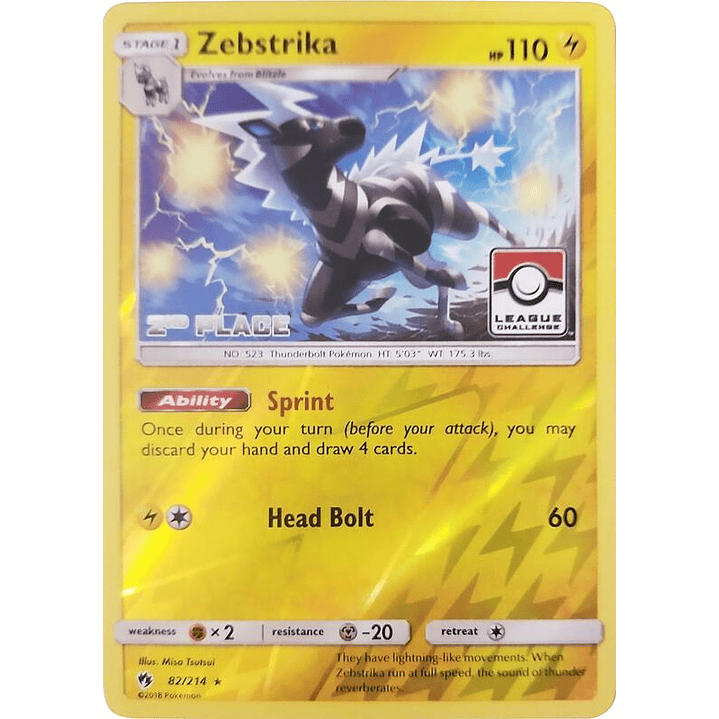 Zebstrika - 82/214 (League Challenge) [2nd Place] #082 1