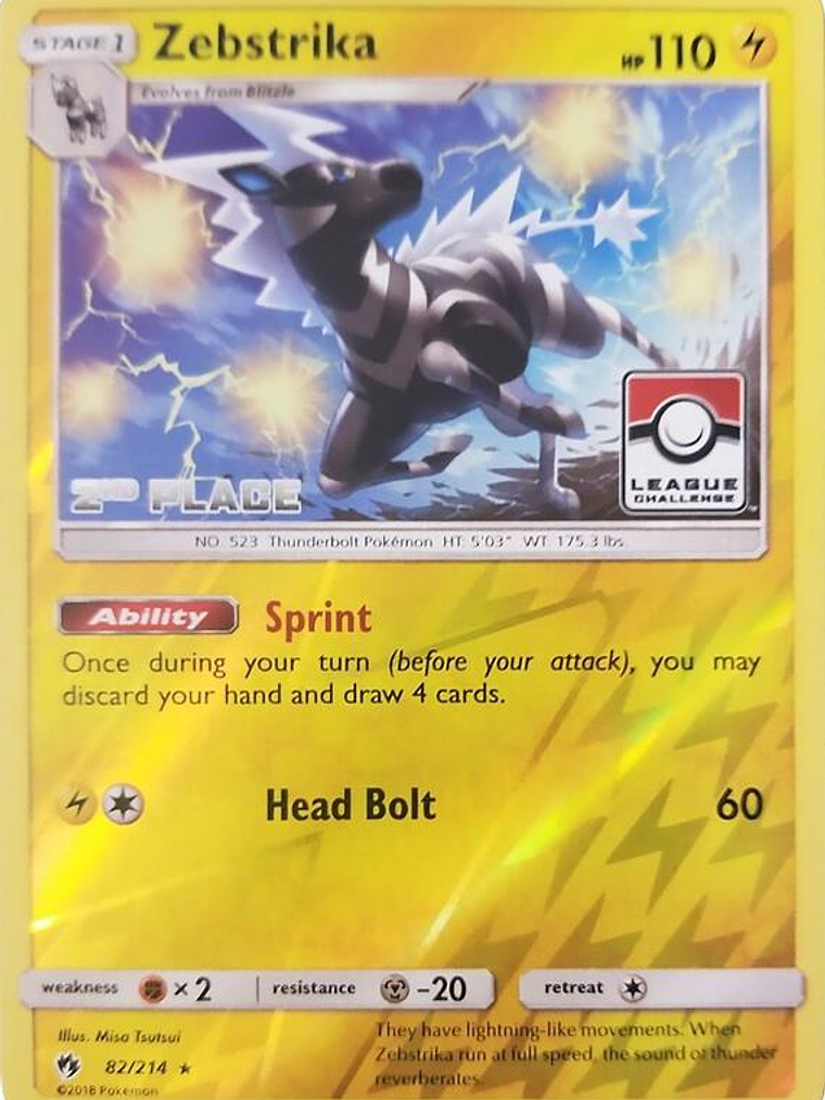 Zebstrika - 82/214 (League Challenge) [2nd Place] #082 1