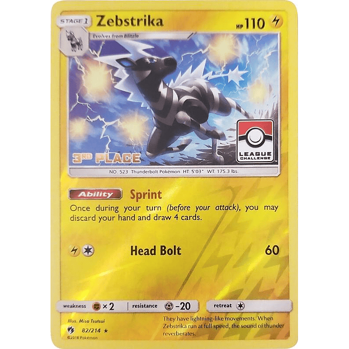 Zebstrika - 82/214 (League Challenge) [3rd Place] #082 1