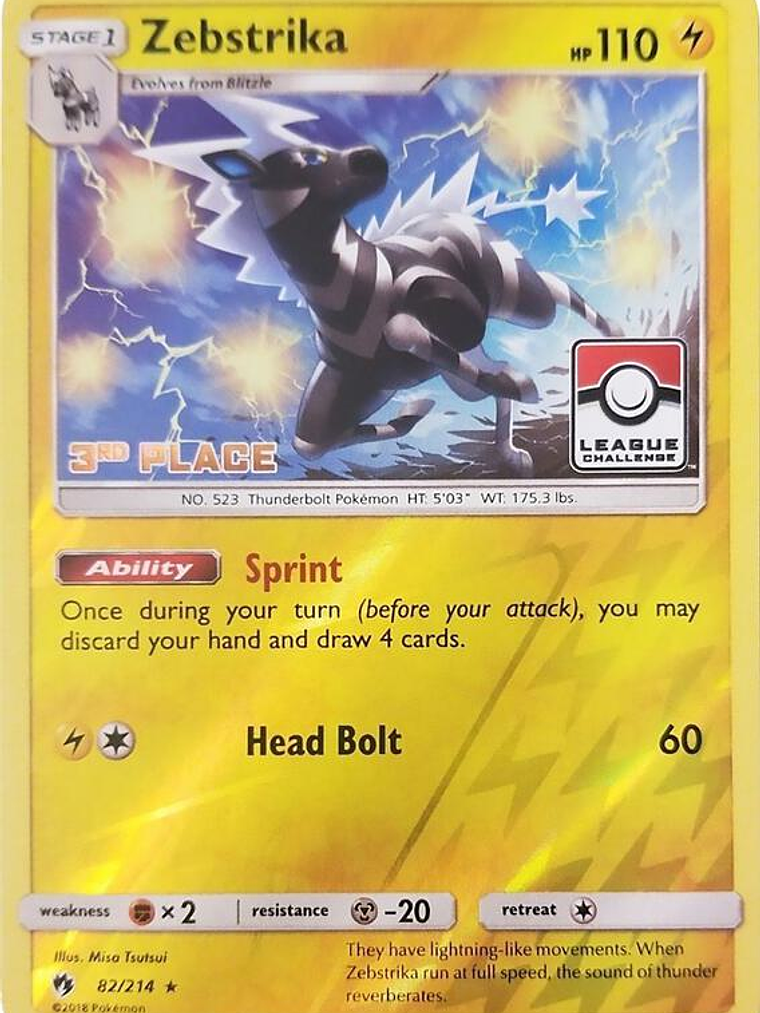 Zebstrika - 82/214 (League Challenge) [3rd Place] #082 1