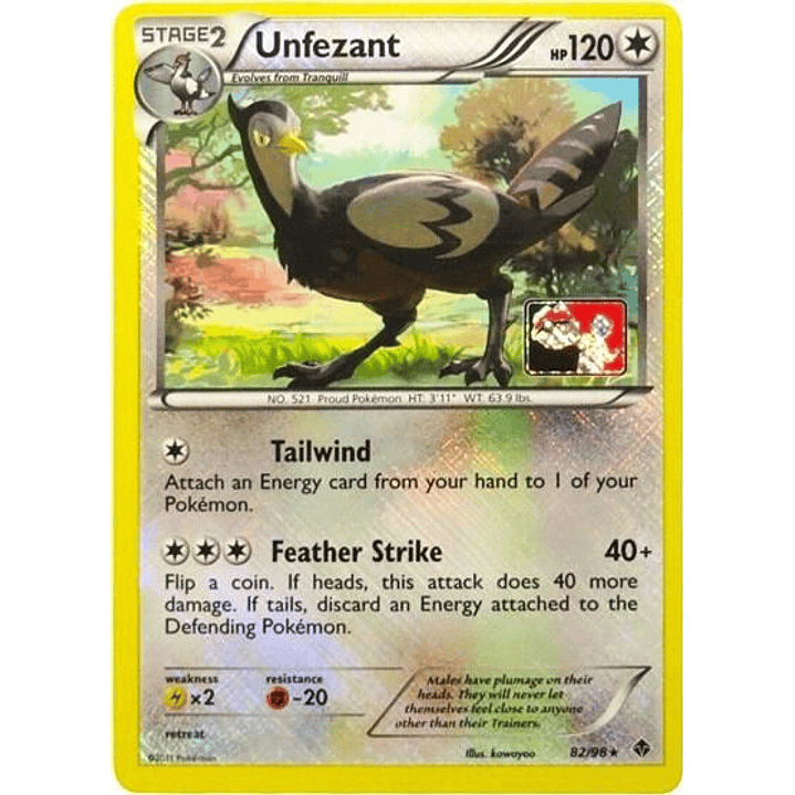 Unfezant - 82/98 (League Promo) #082 1