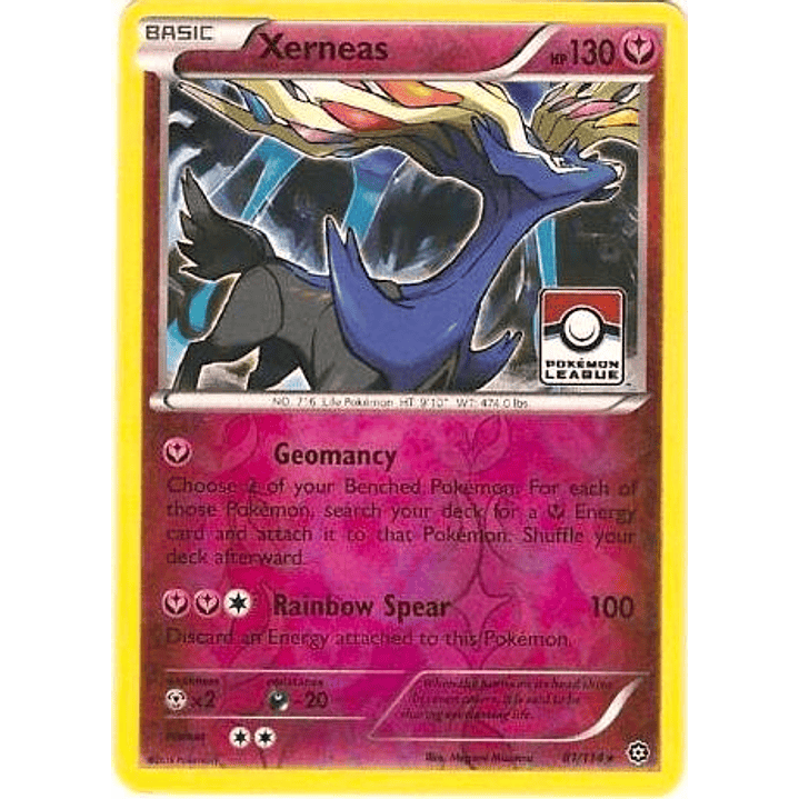 Xerneas - 81/114 (Pokemon League) #081 1
